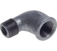 Rp 4'' x R 4'' F/M Codo de 90 grados de hierro fundido galvanizado 25 Bar