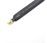 RP - Cable de extensión coaxial plano macho a RP- hembra, 25 cm, 50 ohmios, 0-6 GHz, compatible con estándares WiFi 802.11ac/n/g/b