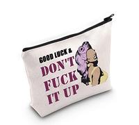 RP Fan Gift Drag Race Bolsa de cosméticos Good Luck & Don't FCK It Up bolsa de maquillaje con cremallera para fans de Drag Queen, Bolsa de buena suerte