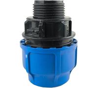RP RIEGOPRO - Enlace PE Rosca Macho | Fitting para Sistemas de Agua y Riego Exterior | Conector para Riego Automático y Tuberías de Agua (1 Unidad, 20mm)