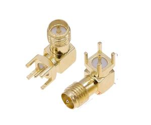 RP-SMA tuerca arandela hembra RPSMA, resistente al agua, ángulo recto, soldadura de 90 grados, borde cuadrado, montaje PCB, conector RF de 14,5 y 23mm(14.5mm,50 Pcs)