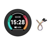 RP2040 MCU Board with 0.99 Inch Round LCD Display Module B with CNC Metal Case 240 x 240 Resolution 65K RGB Colours IPS Screen Based on Raspberry Pi RP2040, Accelerometer and Gyroscope Sensor