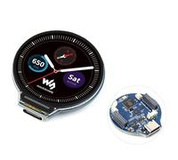 RP2350 MCU Board with 1.28 Inch Round LCD Display Module 240 x 240 Resolution 65K Colours IPS Screen Based on Raspberry Pi RP2350, 6-Axis Sensor,USB Type-C Connector