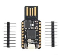 RP2350 - Microcontrolador de doble núcleo USB-A Compact Dual-Core RP2350 Chip placa de desarrollo de 4 MB para flash RP2350 DevBoard con conector USB-A, color negro RP2350 microcontrolador 520 KB