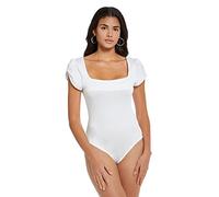 RPAEOY Body Manga Corta Mujer Cuello Cuadrado Bodysuit Elegante Reductor Moldeador Vientre Plano Top Faja Moldeadora Reductora Adelgazante Body Mujer Sexy Vestir Suit Jumpsuit Monos