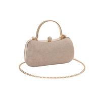 RPAEOY Bolso Mujer Fiesta Elegante Clutch Vintage con Extraíble Cadena Clutch de Embrague Crossbody Monedero Noche Clutch para Novia Boda Cóctel Baile Fiesta Oro