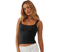 RPAEOY Camiseta Tirantes Mujer Tank Top Camisola Verano Cuello Redondo sin Mangas Camisetas Tops Deportivo Blusa Ropa Deporte Casual Algodón Elástico Ajustado