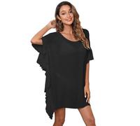 RPAEOY Camisolas Playa Mujer Estilo Poncho Bikini Cover up Pareo Playa Vestido Gasa con Borlas Ropa Baño Vacaciones Beachwear Elegante Suelto Verano
