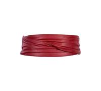 RPAEOY Cinturones de Mujer Velcro Ruched Ancho Cuero PU Genuino Cintura Ajustable Vintage Elástico para Camisa Vestidos Abrigos Fiesta (Rojo)