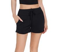 RPAEOY Pantalon Bañador Mujer Shorts Deportivos Traje Baño Natación Pantalones Cortos Verano Bikini Short Secado Rápido con Bolsillos para Playa Piscina Surf