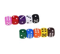 Rpanle 10 Piezas Dados (6 Caras, 16mm), Coloridos Dados para Juegos de Dados, Tenzi, Farkle, Yahtzee, Bunco o Enseñanza de Matemática, Casino, Regalos, Party Favor - 10 Colores
