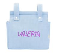 rparty- Bolso Carro Bebé Personalizado con Diseño Práctico y Funcional - Talega para Silla de Paseo con Organizador de Muselina//AZUL
