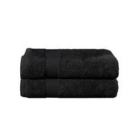 rparty-Juego de Toallas Premium de 2 Piezas, 2 Toallas de baño 70x130 cm - Algodón 100% - 500 gsm - Calidad del Hotel, súper Suave y Altamente Absorbente Color Negro