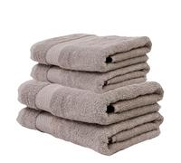 rparty-Juego de Toallas Premium de 4 Piezas, 2 Toallas de baño 70 x130 cm,2 Lavado 50 x90cm - Algodón 100% - 500 gsm - Calidad del Hotel, súper Suave y Altamente Absorbente Color Antracita