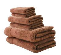 rparty-Juego de Toallas Premium de 6 Piezas, 2 Toallas de baño, 2 Toallas de Lavado y 2 toallitas Tocador - Algodón 100% - 500 gsm - Calidad del Hotel,Suave y Altamente Absorbente Color Marron