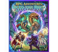RPG Adventures: Into The Rift: An Immersive Fantasy Coloring Book for Adults and Gamers Featuring Heroes, Dragons, and Monsters from Beyond the Portal