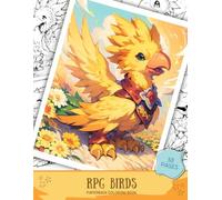 RPG Birds Coloring Book: Cute Fantasy Bird Creatures | Cozy Magical Animal Coloring Book for Adults & Teens | Relaxing RPG-Inspired Designs: A Cozy ... Birds for Relaxation and Creativity