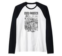 RPG Fantasía Mini Pintor Divertido Aerógrafo Backlog Cola Camiseta Manga Raglan