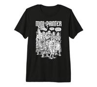 RPG Fantasía Mini Pintor Divertido Aerógrafo Backlog Cola Camiseta Premium