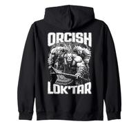 RPG Fantasía Orco Divertido Orco Victoria Vintage Orcos Bootleg Sudadera con Capucha
