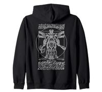RPG Fantasía Orco Miniatura Hombre Vitruvio Leonardo Da Vinci Sudadera con Capucha