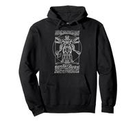 RPG Fantasía Orco Miniatura Hombre Vitruvio Leonardo Da Vinci Sudadera con Capucha