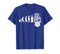 RPG Game Evolución Skull Juego de Mesa JdR Juego de rol Camiseta, Hombre, Azul Real, XL