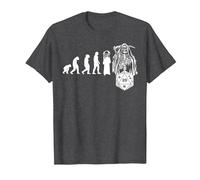 RPG Game Evolución Skull Juego de Mesa JdR Juego de rol Camiseta, Hombre, Jaspeado Oscuro, 4XL