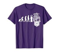 RPG Game Evolución Skull Juego de Mesa JdR Juego de rol Camiseta, Hombre, Morado, M