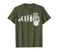 RPG Game Evolución Skull Juego de Mesa JdR Juego de rol Camiseta, Hombre, Verde Oliva, XXL