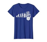 RPG Game Evolución Skull Juego de Mesa JdR Juego de rol Camiseta, Mujer, Azul Real, M