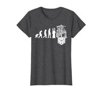 RPG Game Evolución Skull Juego de Mesa JdR Juego de rol Camiseta, Mujer, Jaspeado Oscuro, XXL