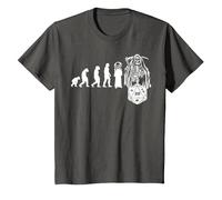 RPG Game Evolución Skull Juego de Mesa JdR Juego de rol Camiseta, Niños, Asfalto, 8 años