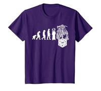 RPG Game Evolución Skull Juego de Mesa JdR Juego de rol Camiseta, Niños, Morado, 8 años
