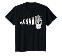 RPG Game Evolución Skull Juego de Mesa JdR Juego de rol Camiseta, Niños, Negro, 6 años