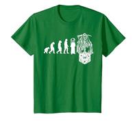 RPG Game Evolución Skull Juego de Mesa JdR Juego de rol Camiseta, Niños, Verde Kelly, 3 años