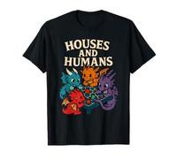 RPG Gamer Casas y Humanos Divertido Nerd Hombres Mujeres Niños Camiseta