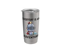 RPG Gamer Everyday es un juego para jugadores de Adventure Knight Vaso térmico de acero inoxidable de doble pared