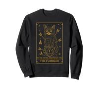 RPG Gamer Fumbler Dice Nerdy Geek Tarot Card Cat Hombres Mujeres Sudadera