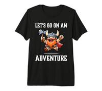 RPG Gamer Let's Go On An Adventure Dwarf Warrior Jugador Juego Camiseta Premium