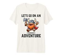 RPG Gamer Let's Go On An Adventure Dwarf Warrior Jugador Juego Camiseta Premium