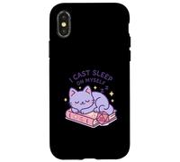 RPG Gamer Nerdy Cat Sleeping D20 Dados para amantes de los gatos Geek Carcasa para iPhone X/XS