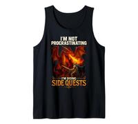 RPG Gamer no posponer Las Cosas Estoy Haciendo misiones secundarias Dragón Camiseta sin Mangas
