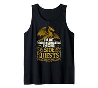 RPG Gamer no posponer Las Cosas Estoy Haciendo misiones secundarias Dragón Camiseta sin Mangas