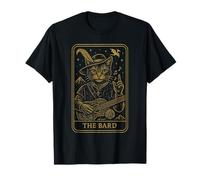 RPG Gamer The Bard D20 Dice Nerdy Geek Cat Hombres Mujeres Niños Camiseta