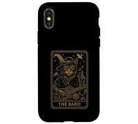 RPG Gamer The Bard D20 Dice Nerdy Geek Cat Hombres Mujeres Niños Carcasa para iPhone X/XS
