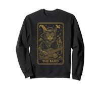 RPG Gamer The Bard D20 Dice Nerdy Geek Cat Hombres Mujeres Niños Sudadera