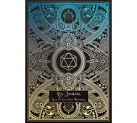 RPG Journal Mixed Paper: Ruled, Graph, Hexagon and Dot Grid | Role Playing Game Blue Silver Steampunk Engine