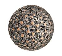 RPG Metal Dice Set - Polyhedral Single Game Die, Compact Tabletop Board Game Accessory | Role-Playing Gamer Collectible, D4 D6 D8 D10 D12 D20 Dice Kit, Lightweight Metal Casting, Gamiing Session