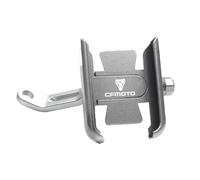 RPGBROSHOP Soporte para Espejo retrovisor y Soporte para Mani para NK 150, 250, 400, 650, 250SR, 450SR, 800NK: Soporte Móvil GPS CNC Accesorios para Soportes De Teléfono para Moto(Mirror Type Silver)